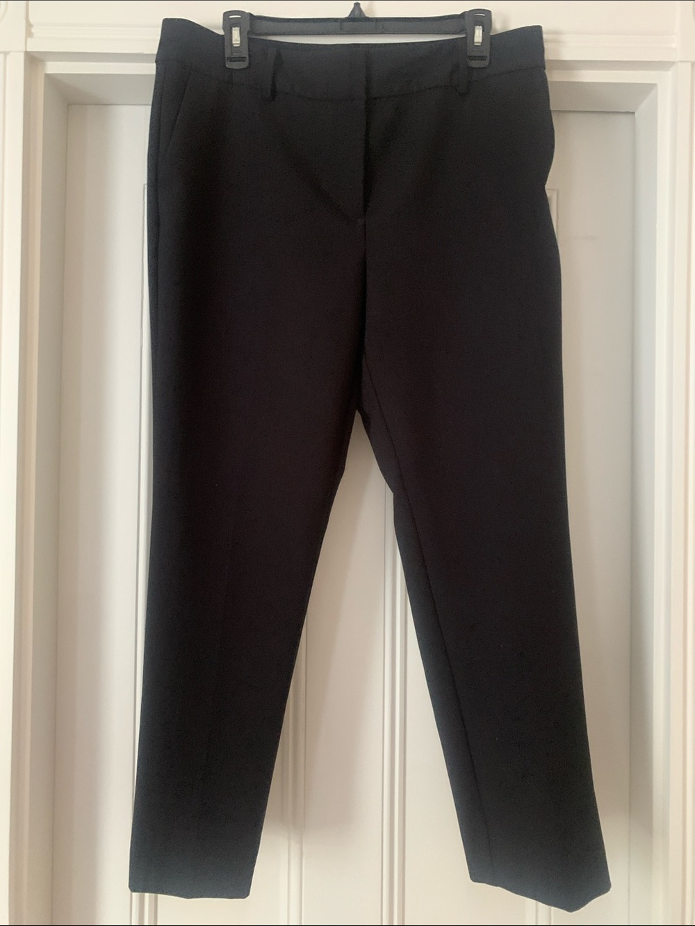 Ann Taylor Factory Black Straight-Leg Dress Pants